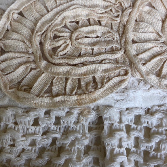 Eva Franco Boho Crochet Sun Dress size 8 cream - Picture 4 of 11